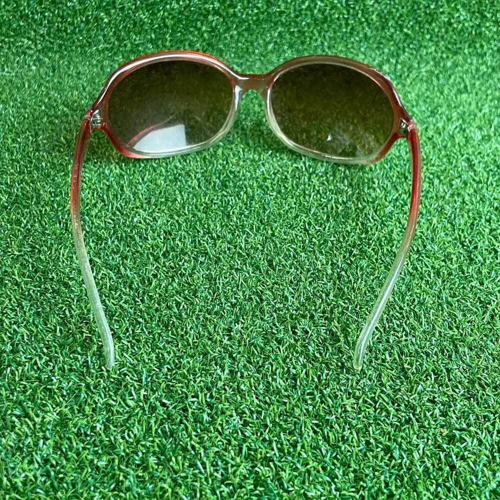 Vintage 90s Y2K Ombre Pink Hand Finished Sunglasses